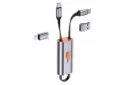 کانکتور کابل شارژ USB یوسمز Type-C به Type-C+USB+Lightning مدل 4in1 Multifunctional با طول 0.3 متر