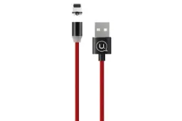 کابل شارژ USB یوسمز USB به Lightning مدل Magnetic U-Sure با طول 1 متر قرمز