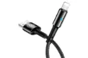 کابل شارژ USB یوسمز USB به Lightning مدل U-Go Smart Power Off با طول 1.2 متر مشکی