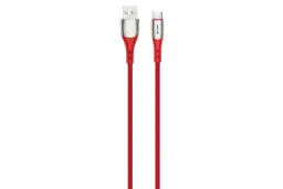 کابل شارژ USB یوسمز USB به Type-C مدل U-Tone Smart Power Off با طول 1.2 متر قرمز