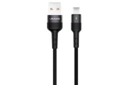 کابل شارژ USB یوسمز USB به Type-C مدل U26 با طول 1 متر مشکی