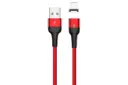 کابل شارژ USB یوسمز USB به Lightning مدل U28 با طول 1 متر قرمز