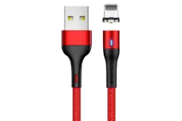 کابل شارژ USB یوسمز USB به Lightning مدل U29 با طول 2 متر قرمز