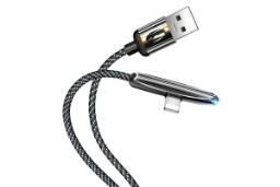 کانکتور کابل شارژ USB یوسمز USB به Lightning مدل U34 با طول 1.2 متر