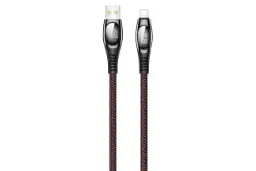 کابل شارژ USB یوسمز USB به Lightning مدل U36 Digital Display با طول 2 متر مشکی