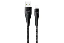 کابل شارژ USB یوسمز USB به Lightning مدل U41 Braided با طول 1 متر مشکی