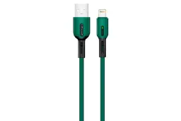 کابل شارژ USB یوسمز USB به Lightning مدل U51 با طول 1 متر سبز