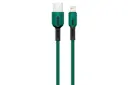 کابل شارژ USB یوسمز USB به Lightning مدل U51 با طول 2 متر سبز
