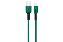 کابل شارژ USB یوسمز USB به Lightning مدل U51 با طول 2 متر سبز