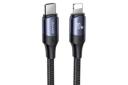 کانکتور کابل شارژ USB یوسمز Type-C به Lightning مدل U71 20w با طول 2 متر