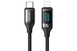 کابل شارژ USB یوسمز Type-C به Lightning مدل U78 20w با طول 1.2 متر مشکی