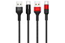 رنگ بندی کابل شارژ USB یوسمز USB به Type-C مدل US-SJ221 U5 Braided با طول 1.2 متر
