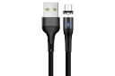 کابل شارژ USB یوسمز USB به Micro-USB مدل US-SJ354 U32 با طول 1 متر مشکی