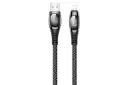 کابل شارژ USB یوسمز USB به Lightning مدل US-SJ368 U36 Digital Display با طول 2 متر مشکی