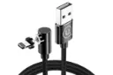 کابل شارژ USB یوسمز USB به Lightning مدل US-SJ444 U54 با طول 1 متر مشکی