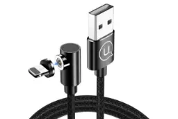 کابل شارژ USB یوسمز USB به Lightning مدل US-SJ444 U54 با طول 1 متر مشکی
