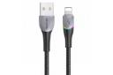 کابل شارژ USB یوسمز USB به Lightning مدل US-SJ541 U77 با طول 1.2 متر مشکی