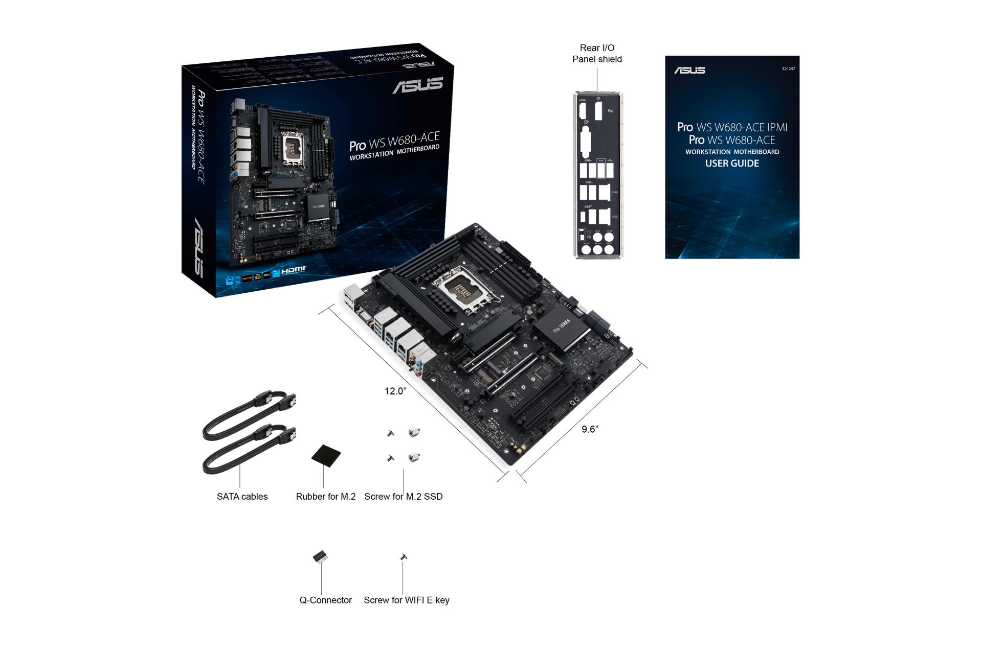 اقلام همراه مادربرد ایسوس ASUS Pro WS W680-ACE