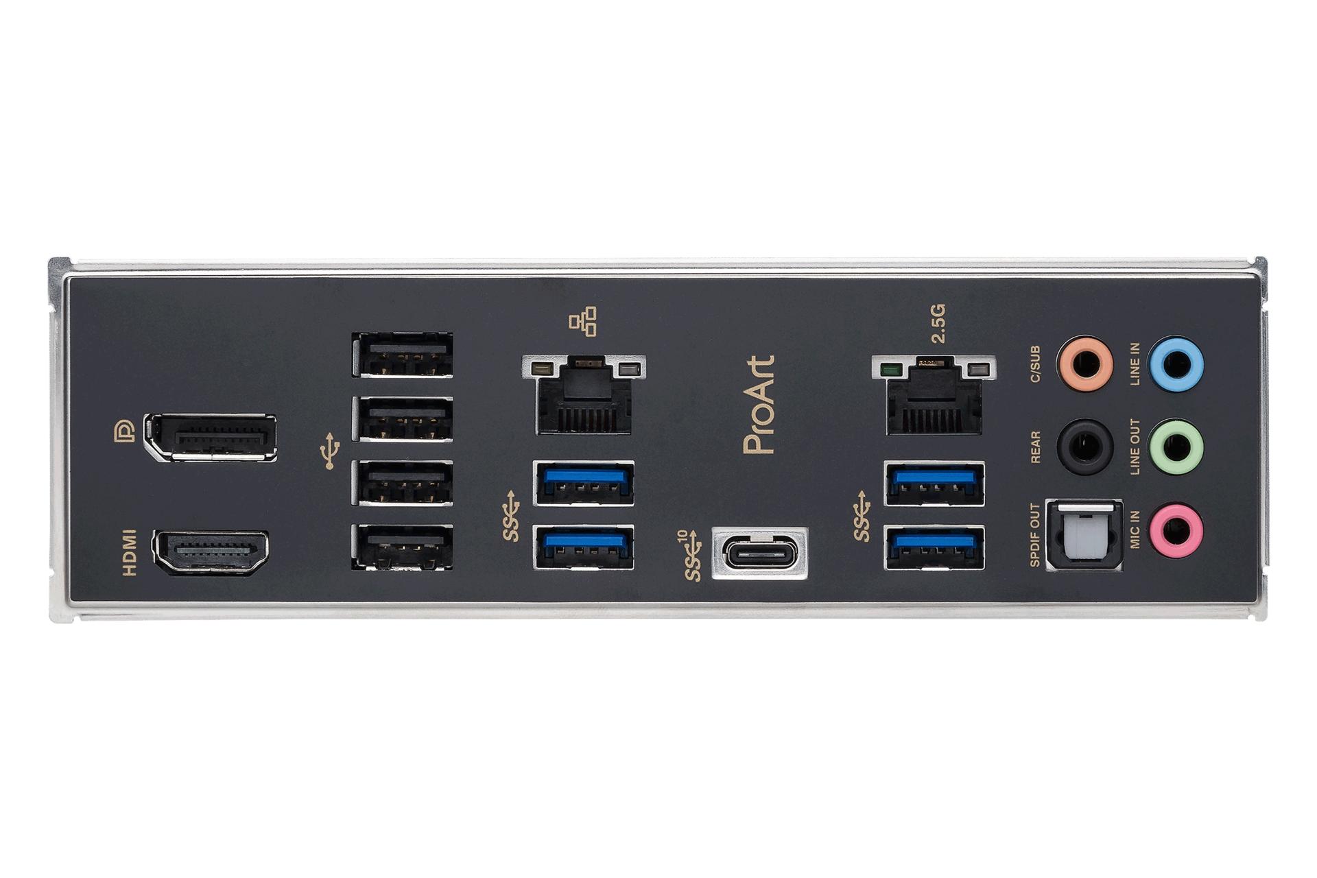 درگاه‌های مادربرد ایسوس ASUS ProArt B760-CREATOR D4