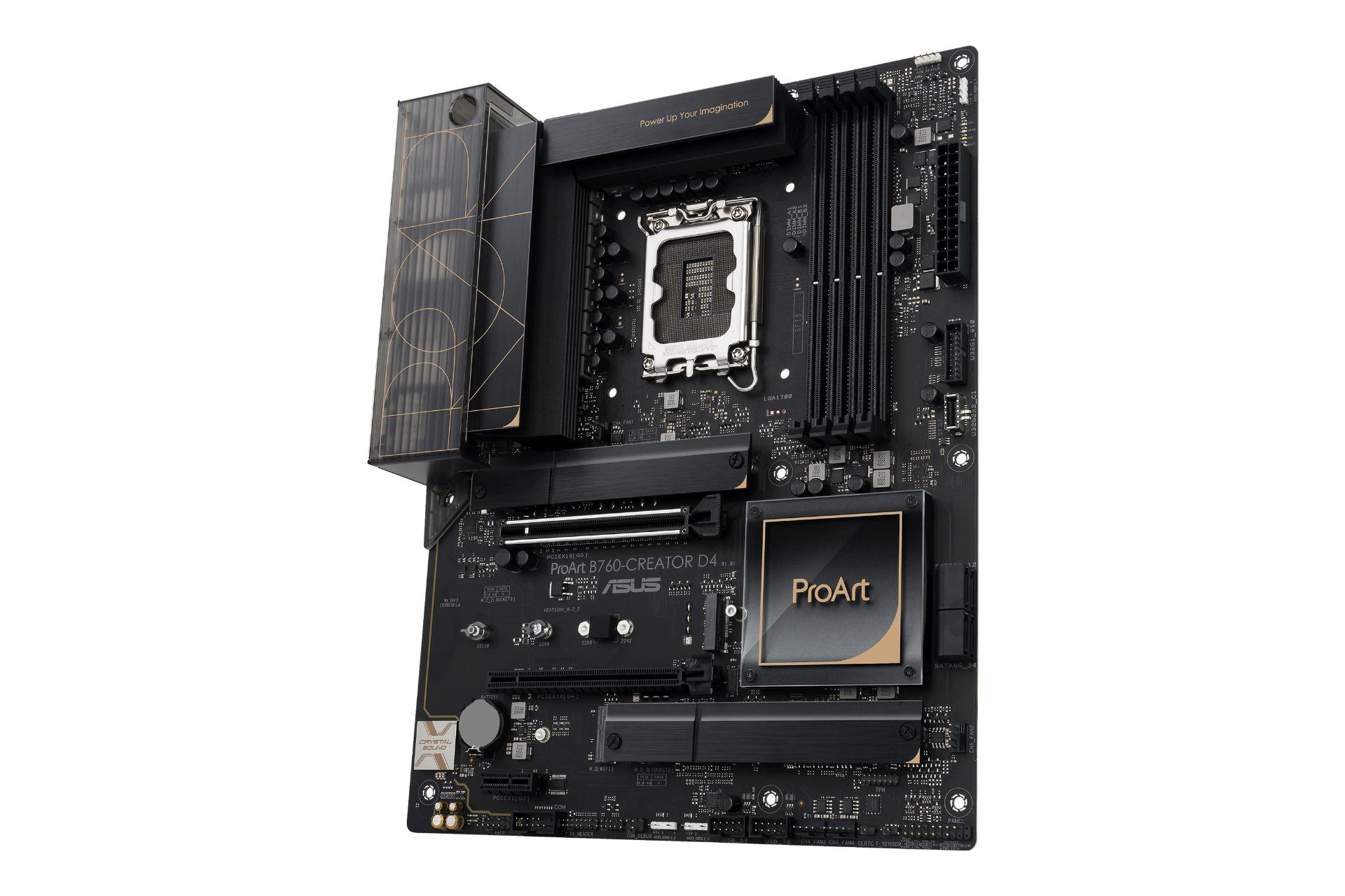 نمای کناری مادربرد ایسوس ASUS ProArt B760-CREATOR D4