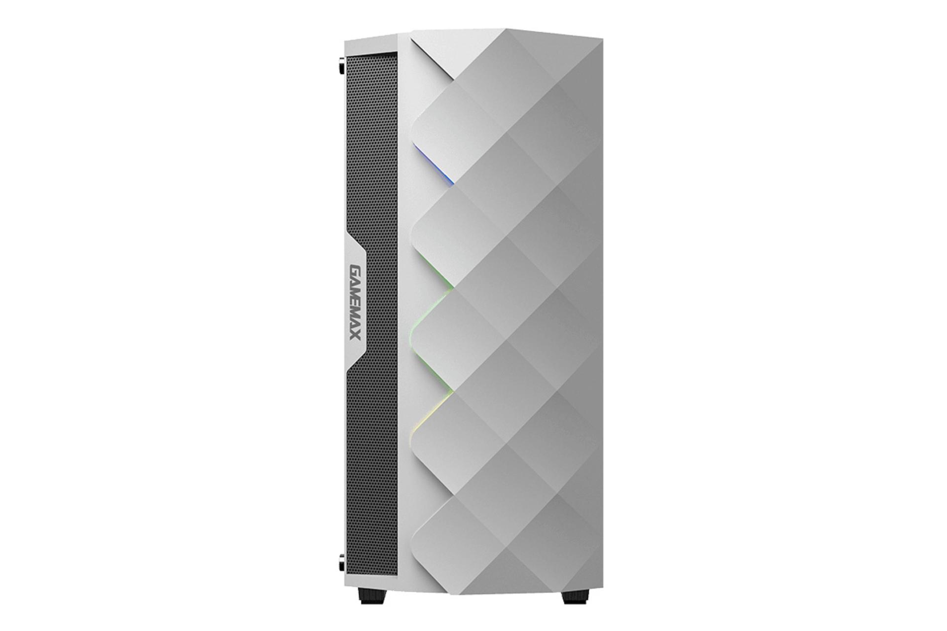 نمای روبرو کیس کامپیوتر گیم مکس GAMEMAX White Diamond
