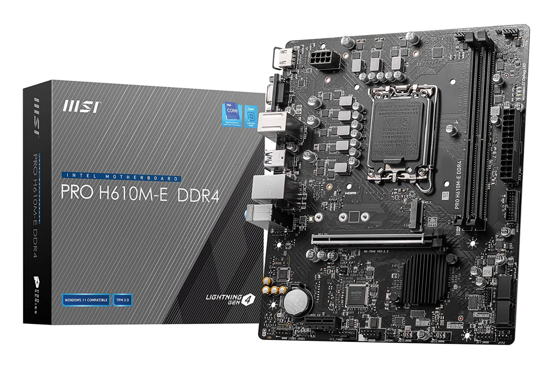 جعبه مادربرد ام اس آی MSI PRO H610M-E DDR4
