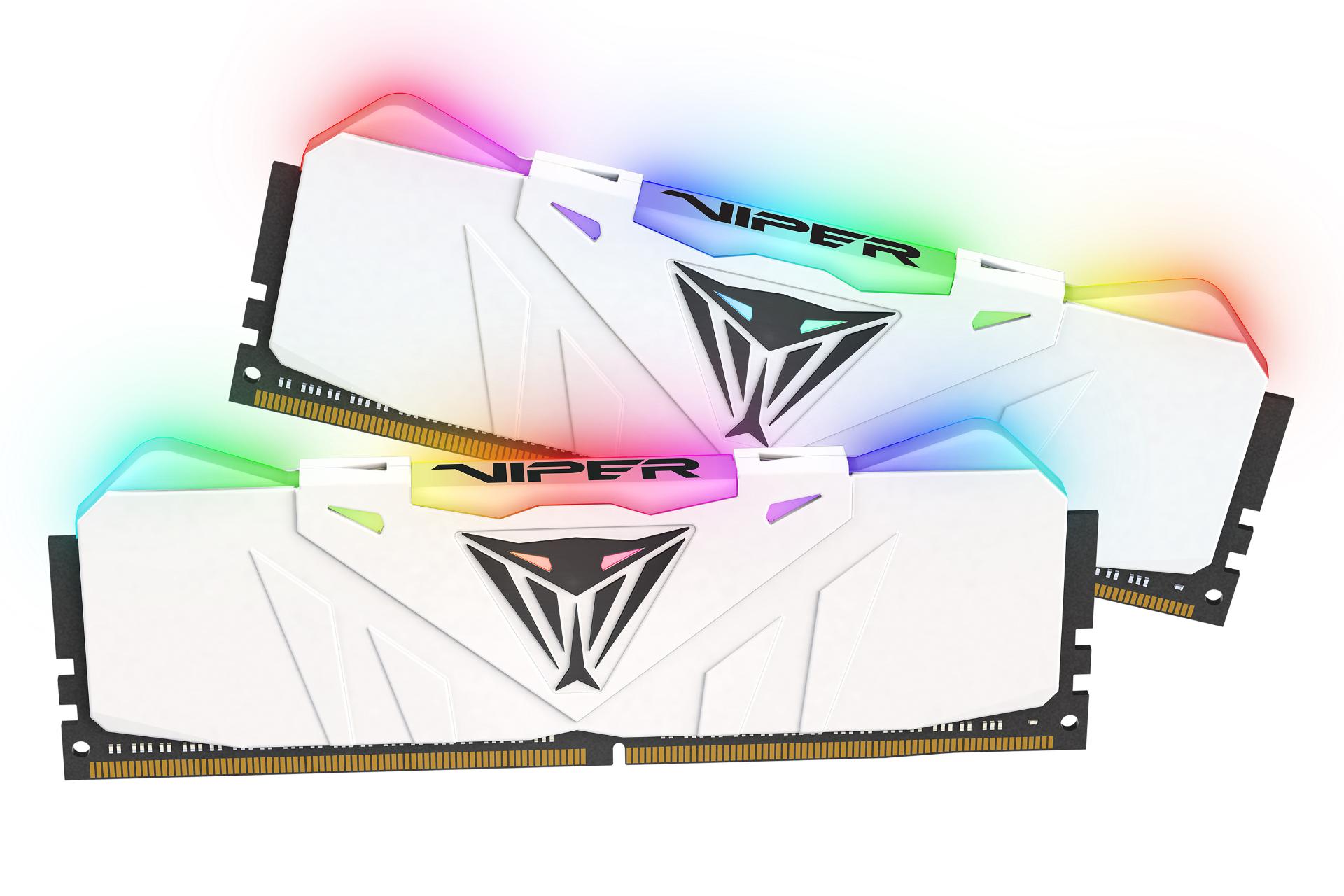 رنگ سفید رم پاتریوت Patriot Viper RGB 16GB (2x8) DDR4-4000 CL19