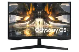 مانیتور سامسونگ 27 اینچ مدل Odyssey G5 S27AG55 نمای جلو