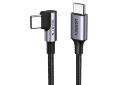 کابل شارژ USB یوگرین Type-C به Type-C مدل US255 با طول 1 متر مشکی