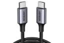 کابل شارژ USB یوگرین Type-C به Type-C مدل US261 با طول 2 متر مشکی
