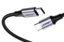 کانکتور کابل شارژ USB یوگرین Type-C به Type-C مدل US261 با طول 2 متر