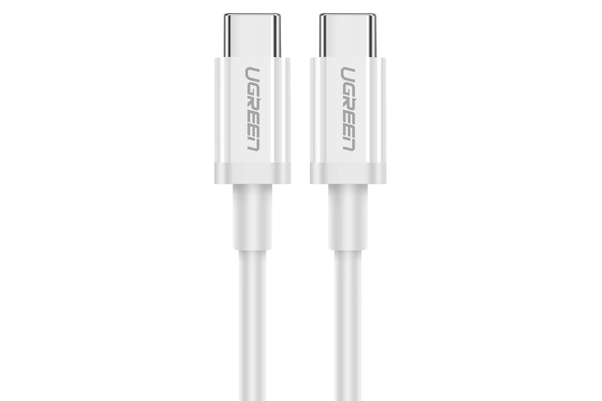کانکتور کابل شارژ USB یوگرین Type-C به Type-C مدل US264 با طول 2 متر