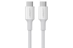 کابل شارژ USB یوگرین Type-C به Type-C مدل US300 با طول 1 متر سفید