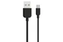 کابل شارژ USB یوسمز Type-A به Micro-USB مدل US-SJ098 U-Turn Series با طول 1 متر مشکی