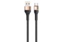کابل شارژ USB یوسمز Type-A به Type-C مدل US-SJ536 U76 با طول 1.2 متر طلایی