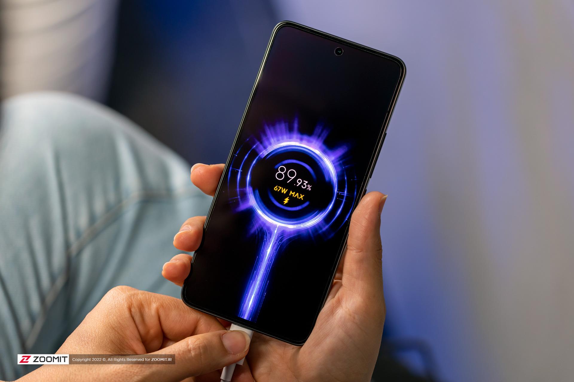 سرعت شارژ گوشی موبایل شیائومی 12 لایت / Xiaomi 12 Lite