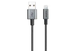 کابل شارژ USB ای دیتا Type-A به Lightning مدل Sync & Charge با طول 1 متر خاکستری