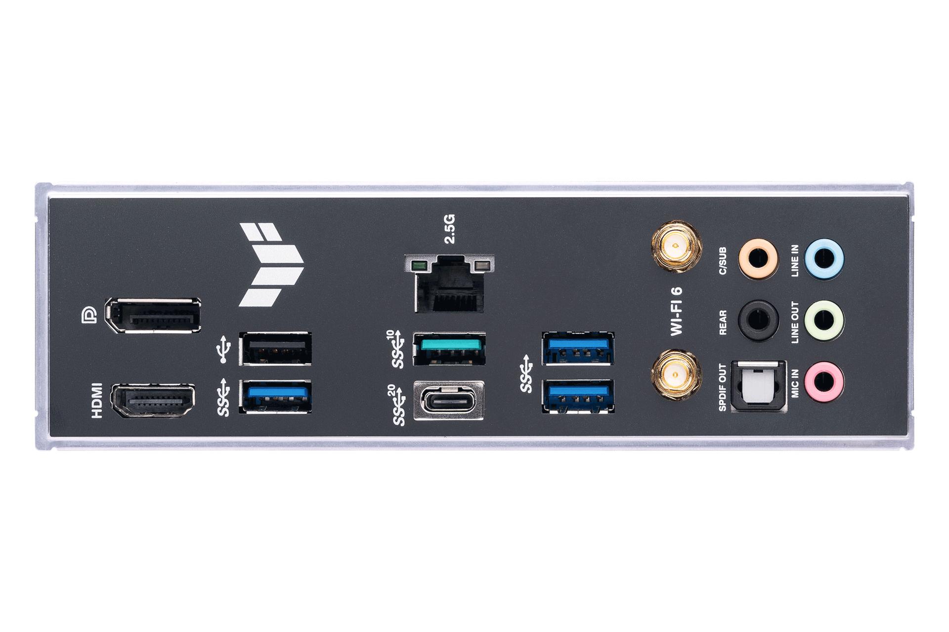 درگاه‌های مادربرد ایسوس ASUS TUF GAMING B760-PLUS WIFI