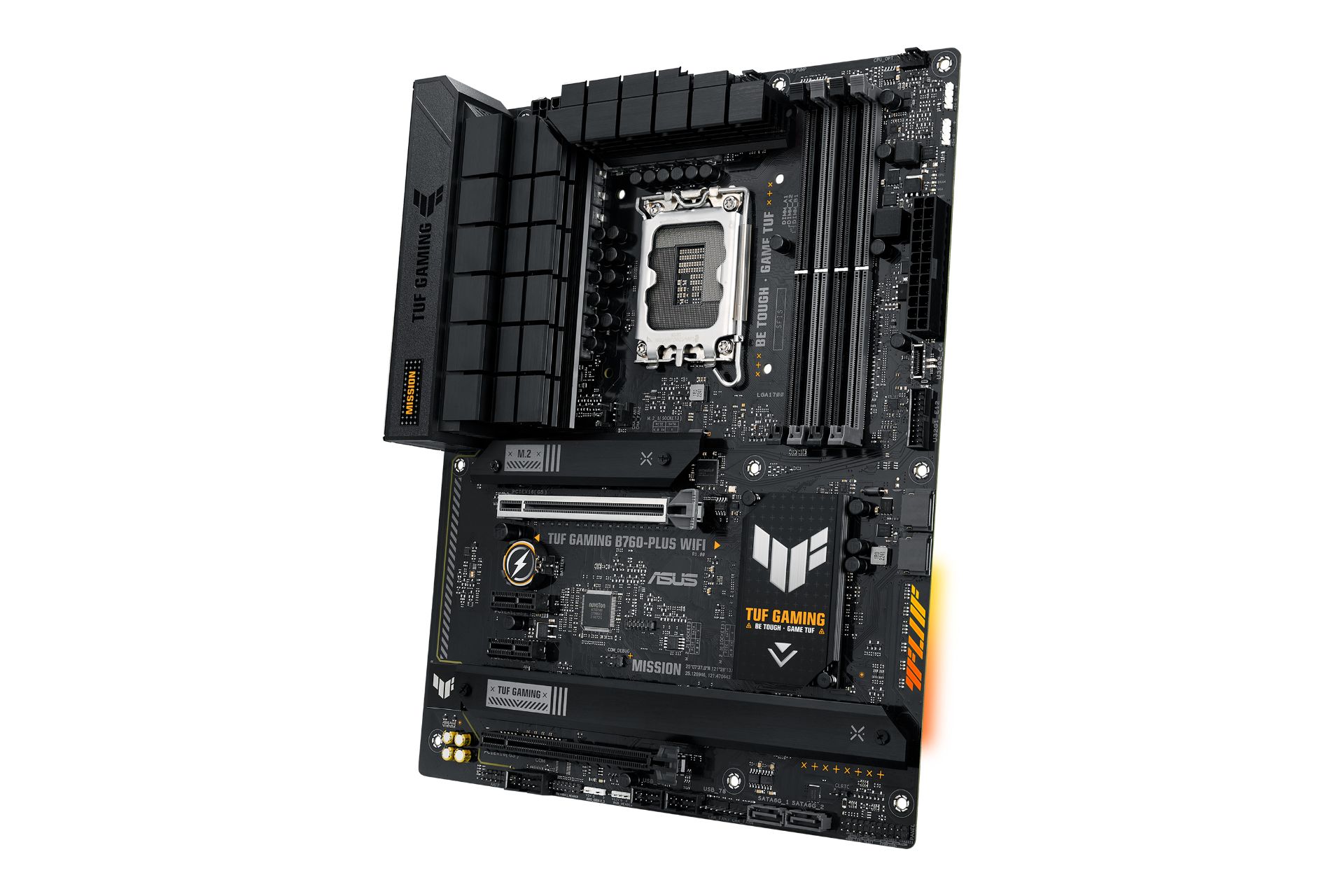 نمای کناری مادربرد ایسوس ASUS TUF GAMING B760-PLUS WIFI