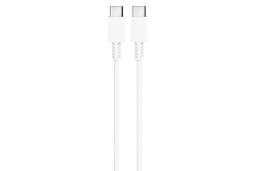 کابل شارژ USB دنمن Type-C به Type-C مدل D20C با طول 1 متر سفید