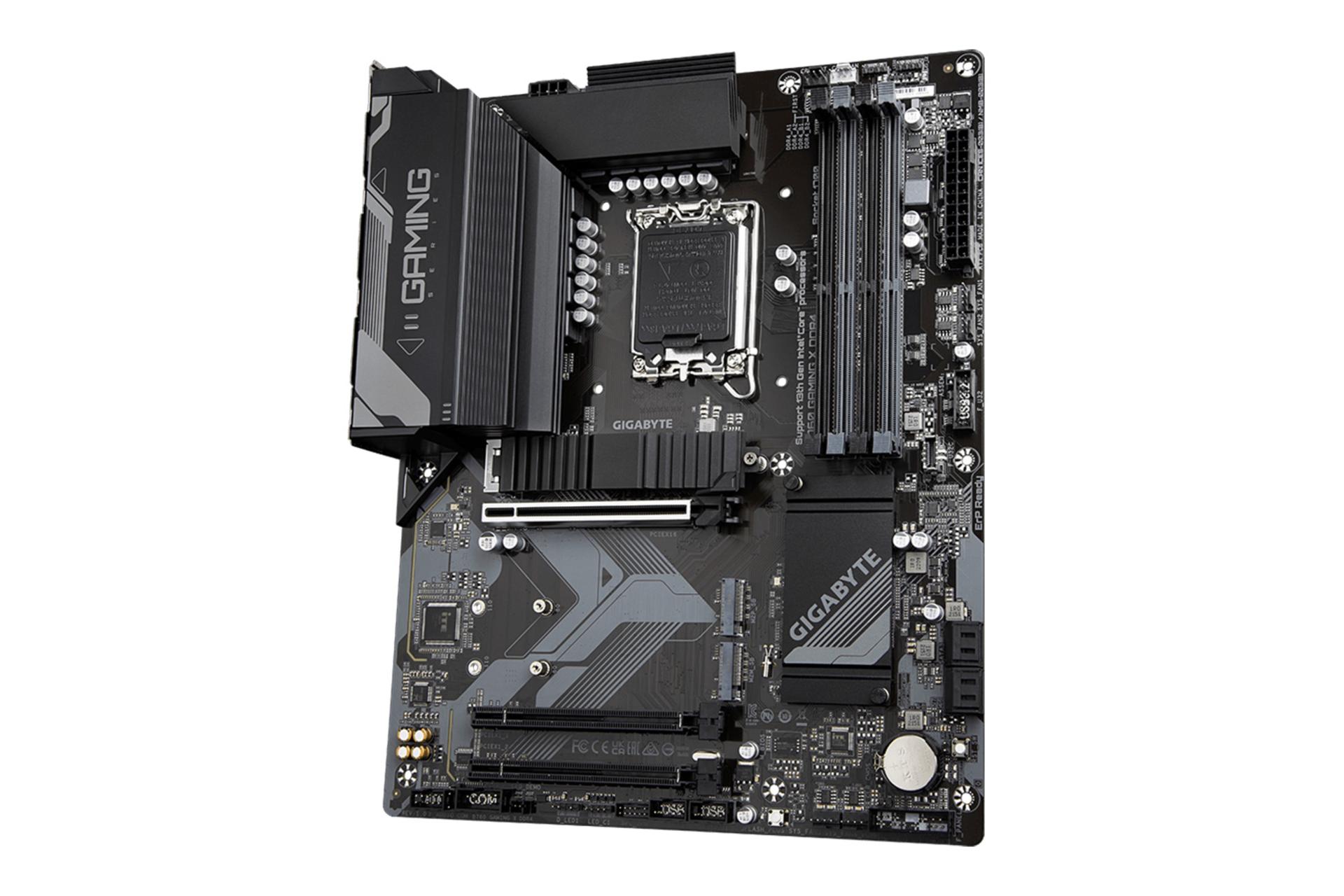 نمای کناری مادربرد گیگابایت GIGABYTE B760 GAMING X DDR4 (rev. 1.0)