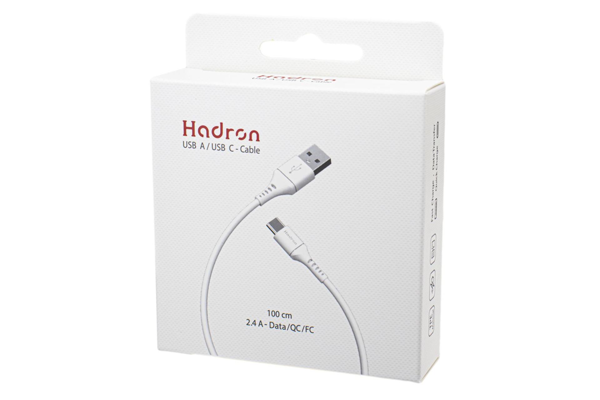 جعبه کابل شارژ USB هادرون Type-A به Type-C مدل HTC-A-C01 با طول 1 متر