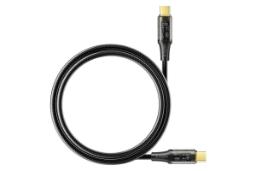 کابل شارژ USB هیسکا Type-C به Type-C مدل LX12CC با طول 1 متر مشکی