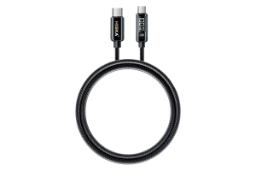 کابل شارژ USB هیسکا Type-C به Type-C مدل LX15CC با طول 1 متر مشکی