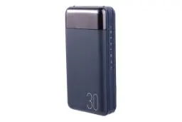 نمای روبرو پاوربانک هیسکا QI-313PD با ظرفیت 30000 میلی‌آمپر ساعت