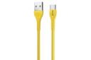 کابل شارژ USB کینگ استار Type-A به Type-C مدل K101 C با طول 1.1 متر زرد