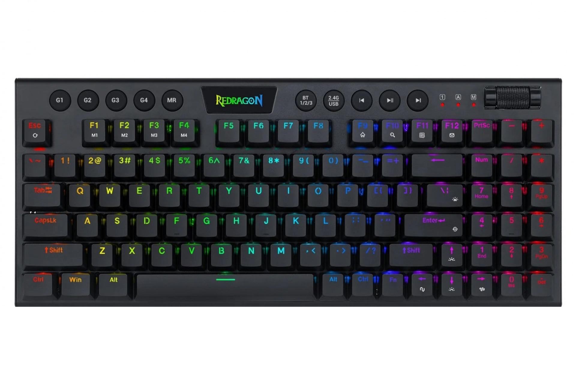 کیبورد ردراگون Redragon K625-KB نمای بالا