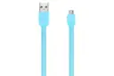 کابل شارژ USB ریمکس USB به Micro-USB مدل RC-045m Puff با طول 1 متر آبی