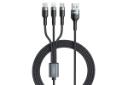 کانکتور کابل شارژ USB ریمکس USB به Type-C+Micro-USB+Lightning مدل Rc-070th 3in1 با طول 1.2 متر