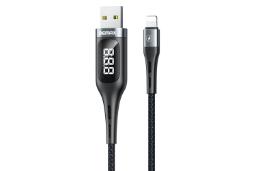 کابل شارژ USB ریمکس USB به Lightning مدل RC-096i با طول 1.2 متر مشکی
